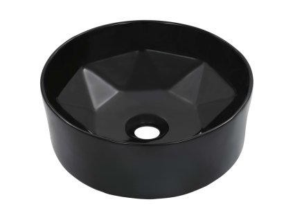 vidaXL Umývadlo 36x14 cm keramické čierne