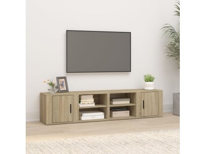 vidaXL Nástenné skrinky 2 ks dub sonoma 80x31,5x36 cm spracované drevo