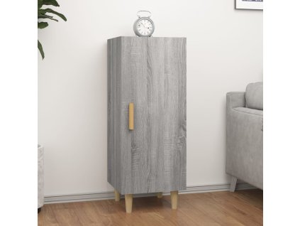 vidaXL Komoda sivý dub sonoma 34,5x34x90 cm spracované drevo