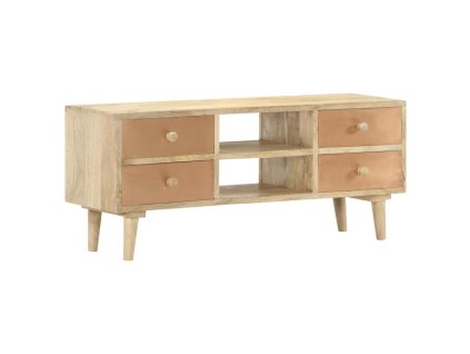 vidaXL TV skrinka 110x30x45 cm masívne mangovníkové drevo