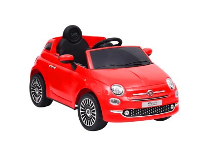 vidaXL Detské elektrické autíčko Fiat 500, červené