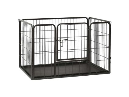 vidaXL Ohrádka pre šteniatko, oceľ 91,5x59x61 cm