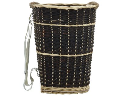 vidaXL Košík s popruhmi na palivové drevo 50x44x58 cm prírodná vŕba