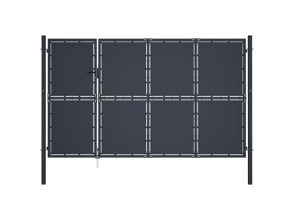 vidaXL Záhradná brána, oceľ 350x200 cm, antracitová