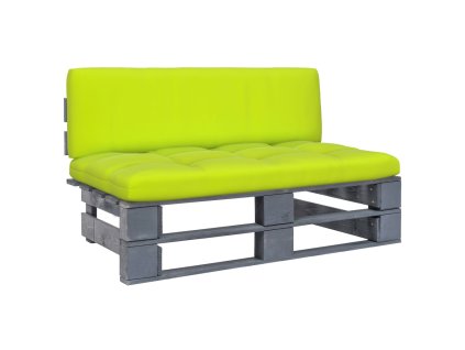 vidaXL Stredová záhradná pohovka z paliet, sivá, impregnovaná borovica