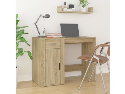 vidaXL Stôl dub sonoma 100x49x75 cm spracované drevo