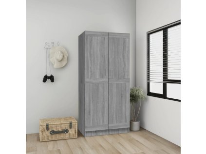vidaXL Šatník sivý dub sonoma 82,5x51,5x180 cm spracované drevo