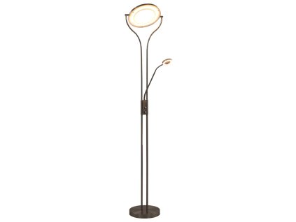 vidaXL Stojanová lampa 18 W, strieborná 180 cm, stmievateľná