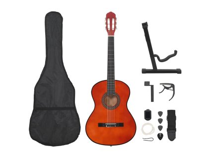 vidaXL 12-dielna klasická gitarová sada pre začiatočníkov 4/4 39"
