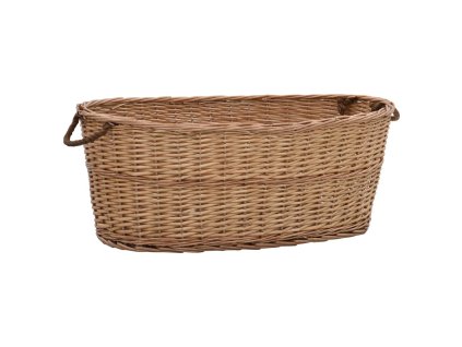 vidaXL Košík s rúčkami na palivové drevo 88x57x34 cm prírodná vŕba