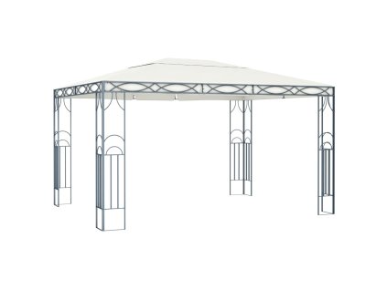 vidaXL Altánok krémový 400x300 cm