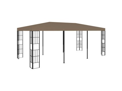 vidaXL Altánok 6x3 m, sivohnedý