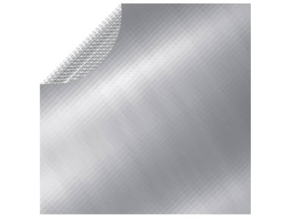 vidaXL Bazénová plachta strieborná 455 cm PE