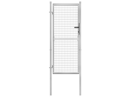 vidaXL Záhradná brána, pozinkovaná oceľ 105x250 cm, strieborná