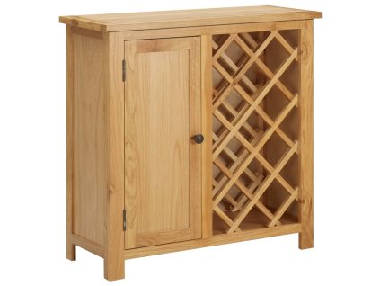 vidaXL Skrinka na víno na 11 fliaš 80x32x80 cm dubový masív