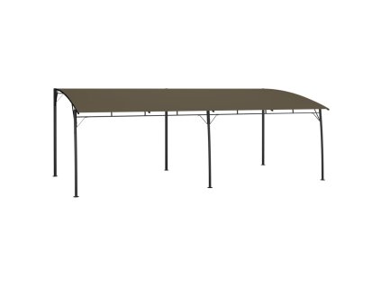 vidaXL Záhradná tieniaca markíza 6x3x2,55 m, sivohnedá