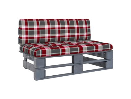 vidaXL Stredová záhradná pohovka z paliet, sivá, impregnovaná borovica