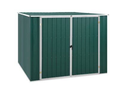 vidaXL Záhradná kôlňa zelená 195x198x159 cm pozinkovaná oceľ