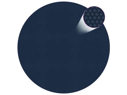 vidaXL Plávajúca solárna bazénová fólia z PE 527 cm čierna a modrá