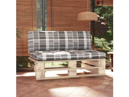 vidaXL Stredová záhradná pohovka z paliet, impregnovaná borovica