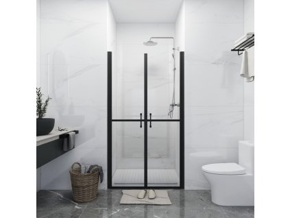 vidaXL Sprchové dvere priehľadné ESG (68-71)x190 cm