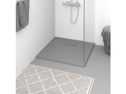 vidaXL Sprchová vanička SMC sivá 90x90 cm