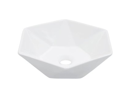vidaXL Umývadlo biele 41x36,5x12 cm keramické biele