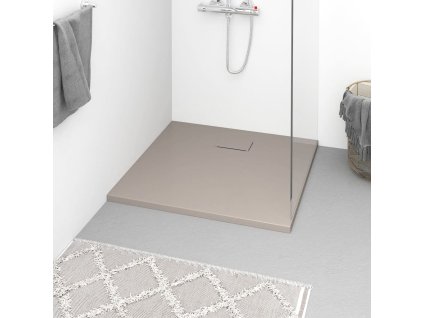 vidaXL Sprchová vanička SMC hnedá 90x80 cm