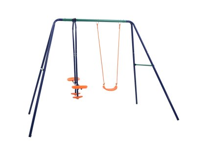 vidaXL Súprava hojdačiek s 3 sedadlami oceľová