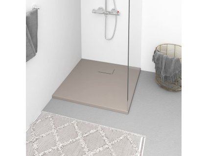 vidaXL Sprchová vanička SMC hnedá 90x90 cm