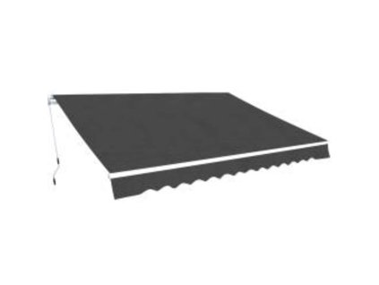 vidaXL Ručne ovládaná zaťahovacia markíza 600 cm antracitová