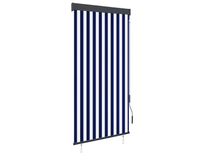 vidaXL Vonkajšia zatemňovacia roleta 100x250 cm modrá a biela