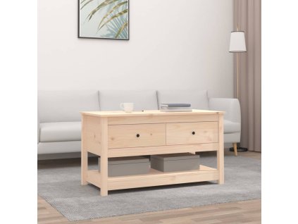 vidaXL Konferenčný stolík 102x49x55 cm borovicový masív