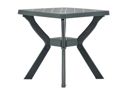 vidaXL Bistro stolík, zelený 70x70x72 cm, plast
