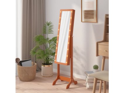 vidaXL Voľne stojace zrkadlo s LED 34x37x146 cm