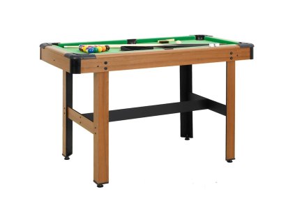 vidaXL 4-stopový biliardový stôl hnedý 122x61x76 cm