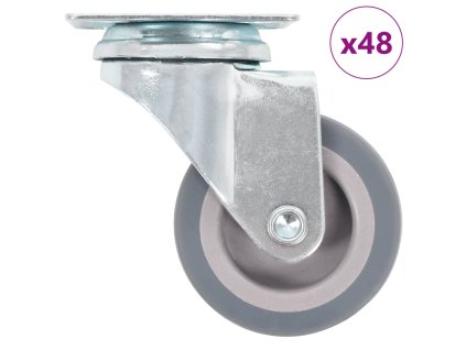 vidaXL Otočné kolieska 48 ks, 50 mm