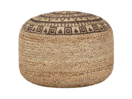 vidaXL Ručne vyrobená taburetka hnedá 45x30 cm jutová