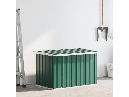 vidaXL Záhradný úložný box zelený 109x67x65 cm