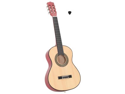 vidaXL Klasická gitara pre začiatočníkov a deti 1/2 34" lipové drevo