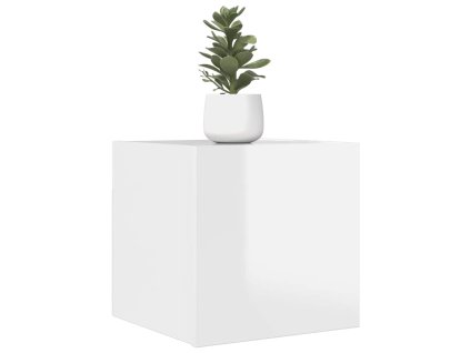 vidaXL Nástenné TV skrinky 2 ks lesklé biele 30,5x30x30 cm