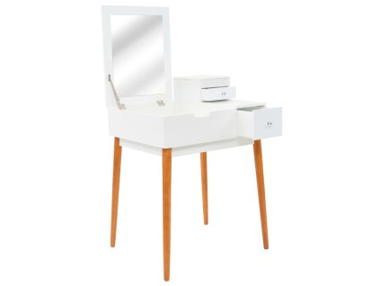 vidaXL Toaletný stolík so zrkadlom, MDF, 60x50x86 cm