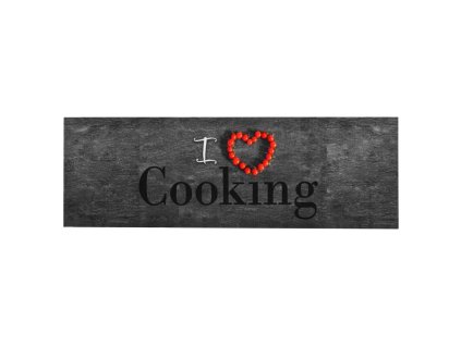 vidaXL Kuchynský koberec prateľný dizajn Cooking 60x300 cm