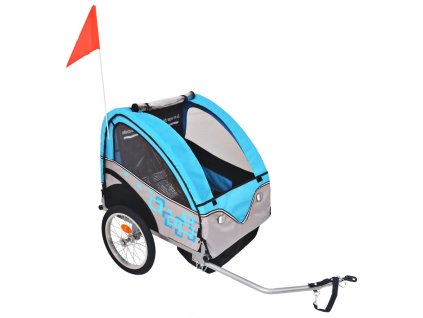 vidaXL Cyklovozík, sivo modrý 30 kg
