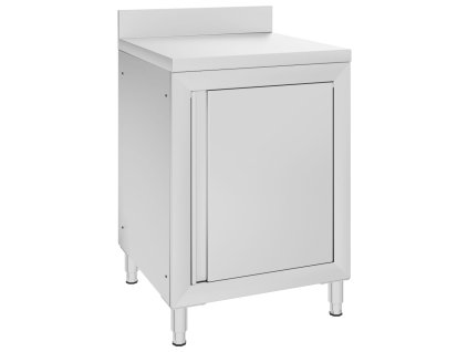 vidaXL Gastro pracovný stôl so skrinkou 60x60x96 cm nehrdzavejúca oceľ