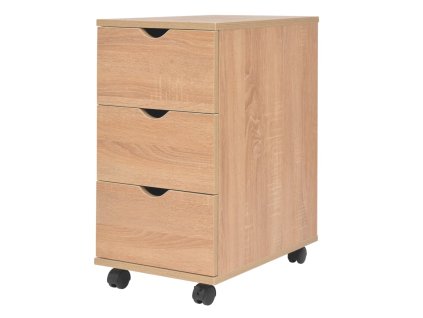 vidaXL Skrinka so zásuvkami 33x45x60 cm, dubová farba