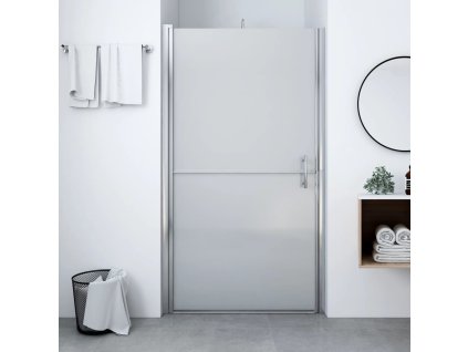 vidaXL Sprchové dvere nepriehľadné tvrdené sklo 91x195 cm
