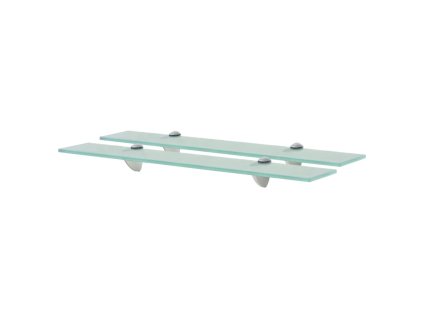 vidaXL Nástenná polička 2 ks sklo 60x20 cm 8 mm