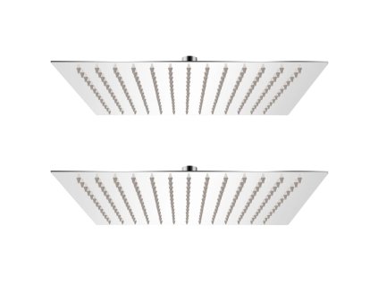 vidaXL Sprchová hlavica 2 ks nehrdzavejúca oceľ 30x30 cm