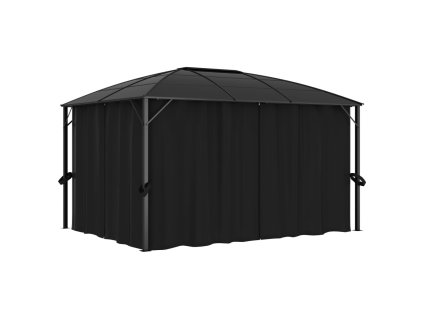 vidaXL Altánok so závesmi antracitový 400x300x265 cm